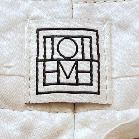 Toteme Deep Pleate Straight Trouser Beige Size 36 EU - Picture 6 of 8